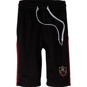 Wes and Willy  Boys' Curved Stripe Mesh Short